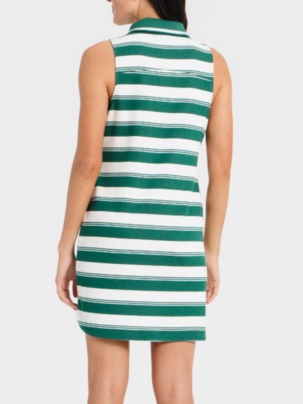 All in Motion Dress Activewear Polo Tennis Green Stripes Size Medium NWT - Picture 3 of 9